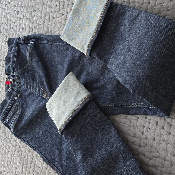 Spanx Denim Cuffed Leg Raw indigo high rise - Picture 16 of 16